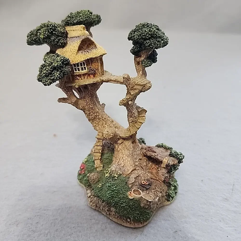 Lot‎ of 4 Woodly Wise Treehouse Cottage Sculptures John Hind Studios Ted Slack